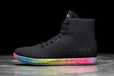 Nobull High-Top Neon Men's Trainers Black | Australia (SX3820)